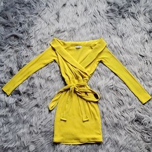 Off Shoulder Long Sleeve Dress